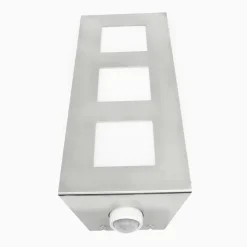 Trilo utendørs vegglampe i stål med sensor