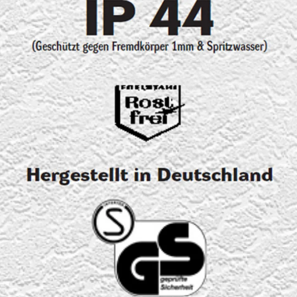 Trilo utendørs vegglampe i stål med sensor