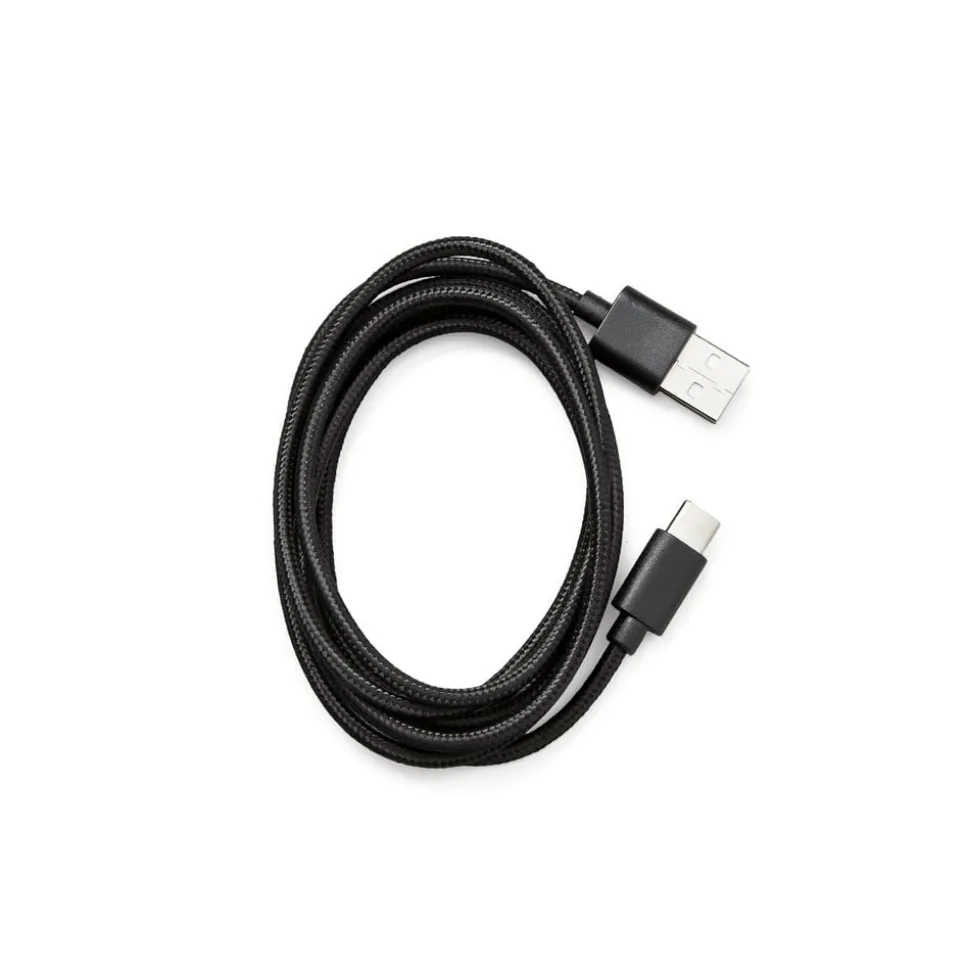 Trip LED oppladbar bordlampe, brun/hvit, marmor, glass, IP44