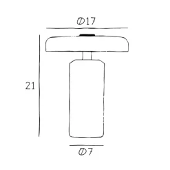 Trip LED oppladbar bordlampe, grå/rosa, marmor, glass, IP44
