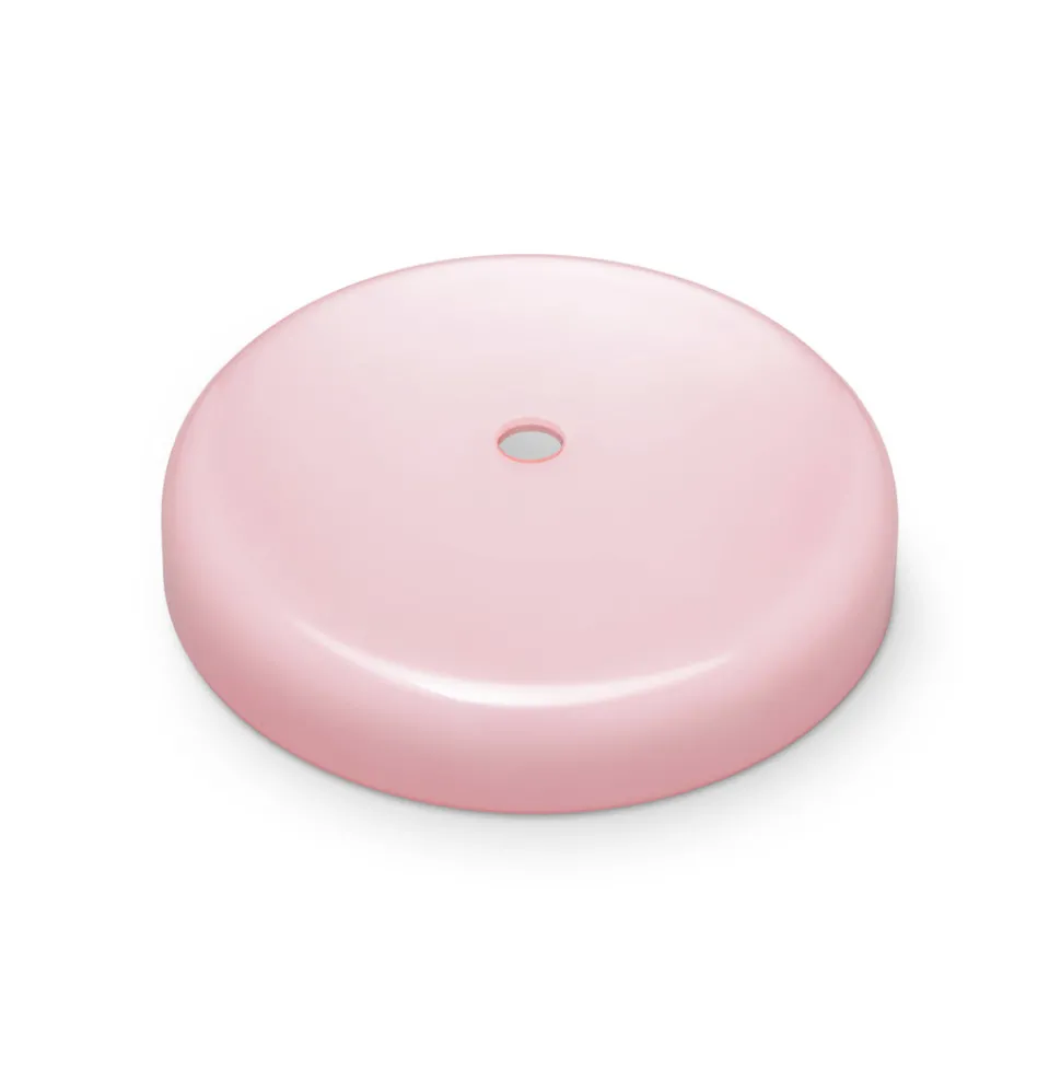 Trip LED oppladbar bordlampe, grå/rosa, marmor, glass, IP44