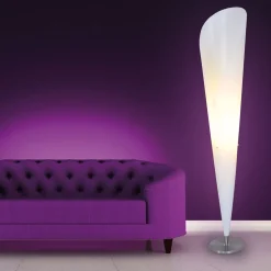 Tulip gulvlampe, hvit