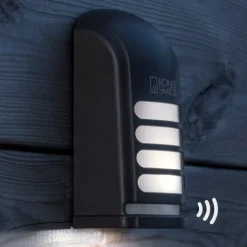 Utendørs innfelt LED vegglampe Prato med sensor