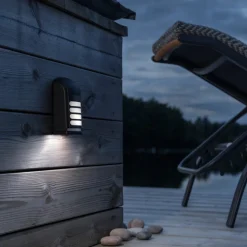 Utendørs innfelt LED vegglampe Prato med sensor