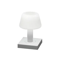 Utendørs LED-bordlampe Monaco, batteri, hvit