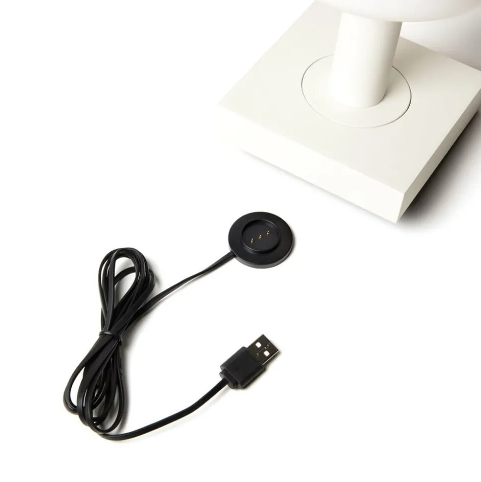 Utendørs LED-bordlampe Monaco, batteri, hvit