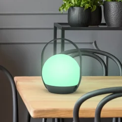 Utendørs LED-lampe Cardi m RGB, CCT og bærehåndtak