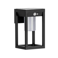 Utendørs LED-solcellevegglampe Martano med sensor