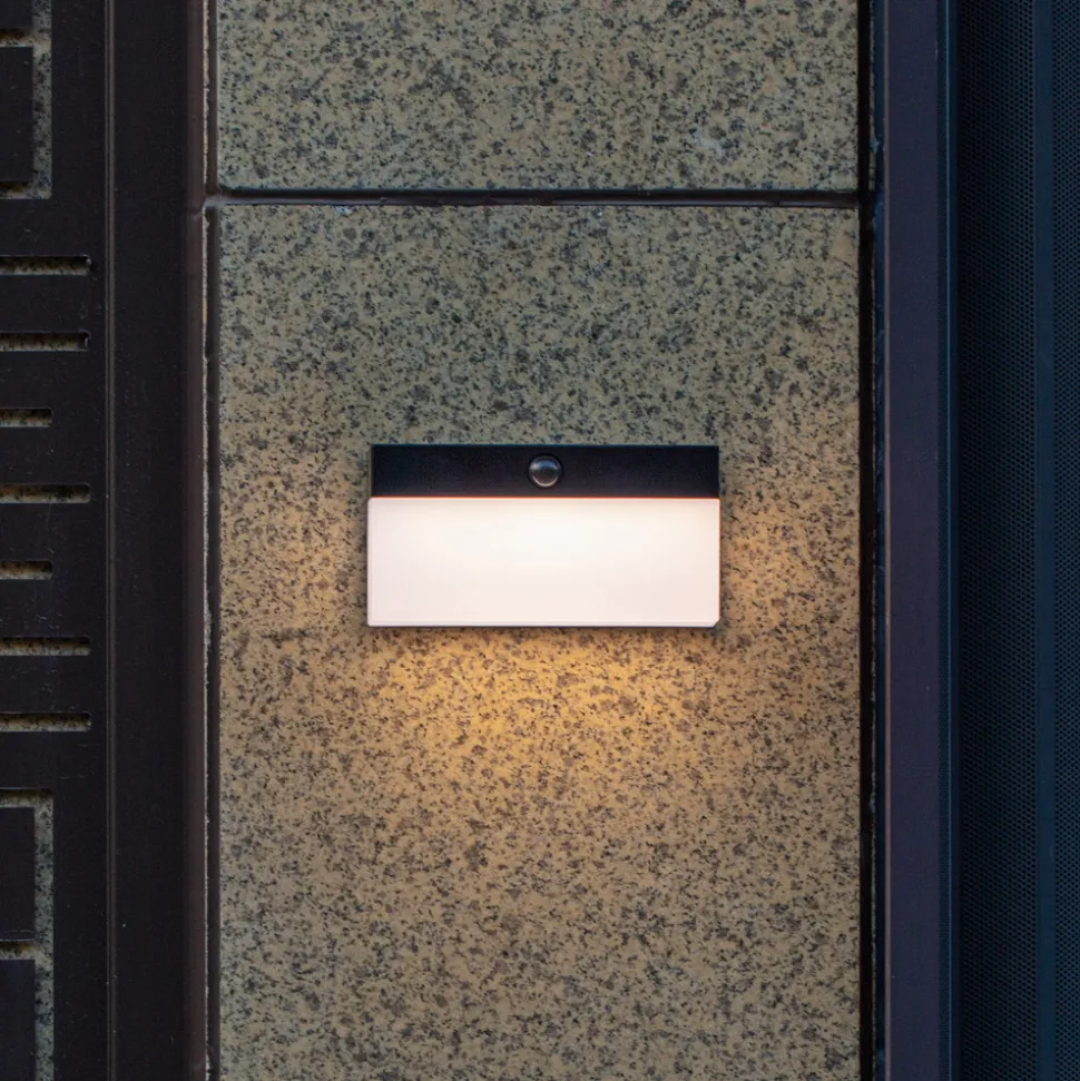 Utendørs LED-solcellevegglampe Fran, CCT