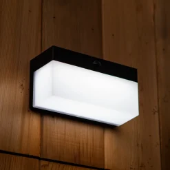 Utendørs LED-solcellevegglampe Fran, CCT