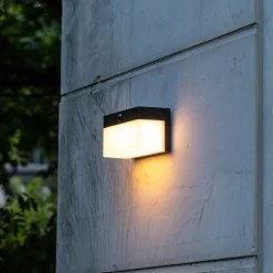 Utendørs LED-solcellevegglampe Fran, CCT