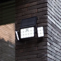 Utendørs LED-solcellevegglampe Tuda, 32,1 cm