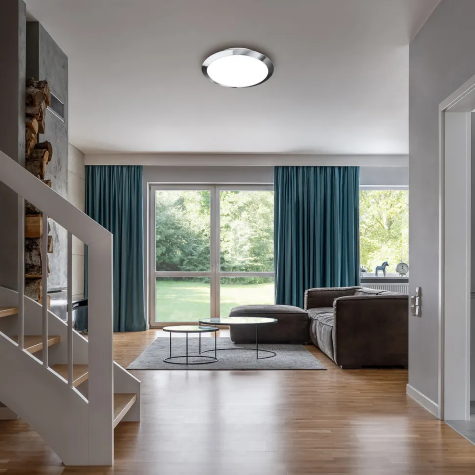 Utendørs LED-taklampe 3766018 IP44, krom