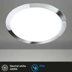 Utendørs LED-taklampe 3766018 IP44, krom