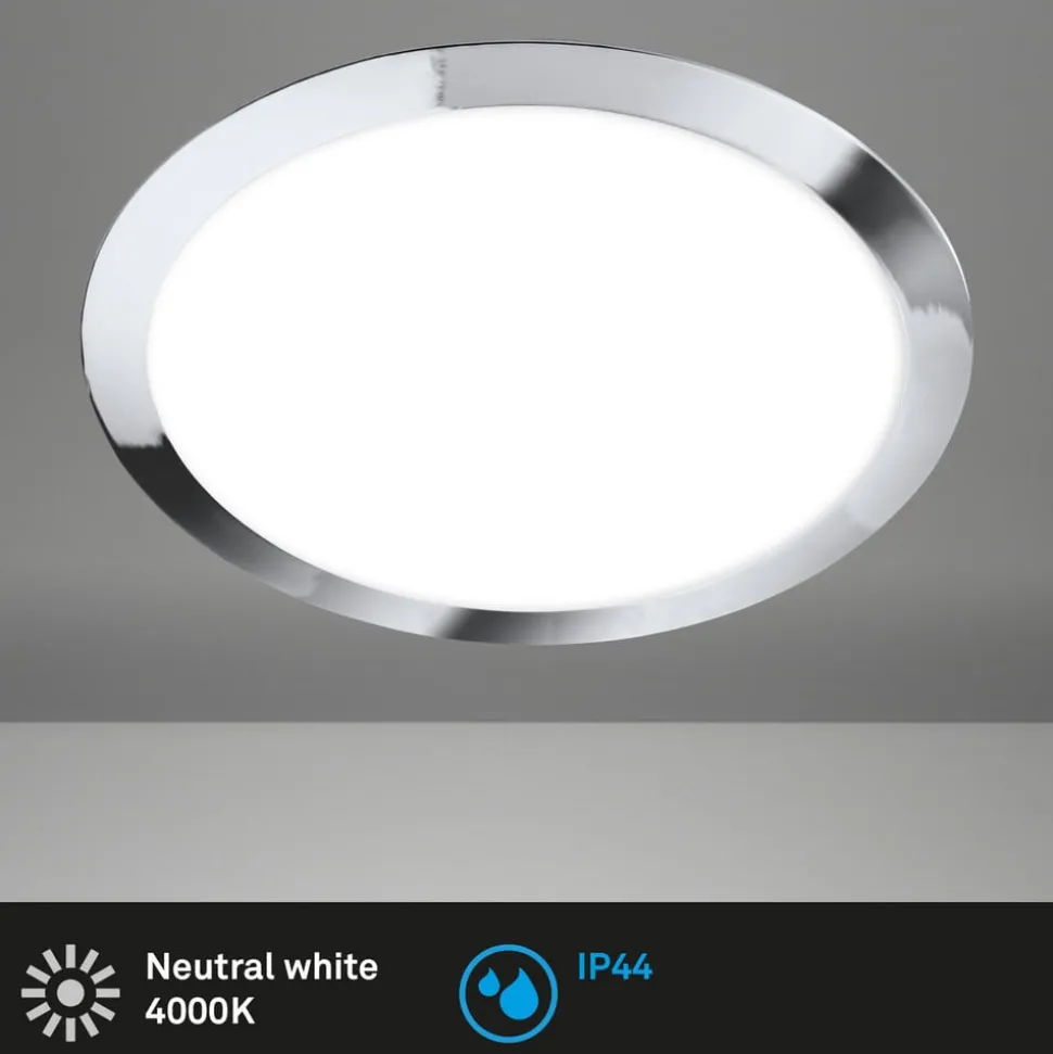 Utendørs LED-taklampe 3766018 IP44, krom