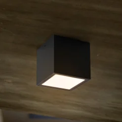 Utendørs LED-taklampe Gemini XS, 4 000 K antrasitt