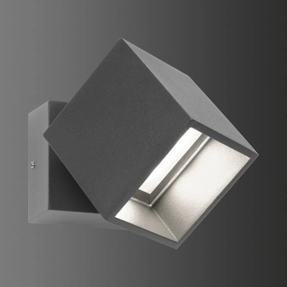 Utendørs LED-vegglampe 5002, bevegelig, grafitt