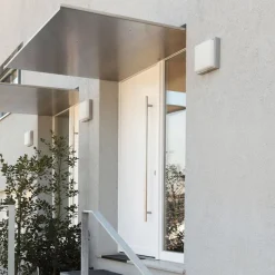 Utendørs LED-vegglampe 046, bevegelsessensor, stål