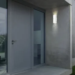 Utendørs LED-vegglampe 3787016, hvit, sensor, opp/ned