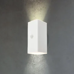 Utendørs LED-vegglampe 3788016, hvit, sensor, opp/ned
