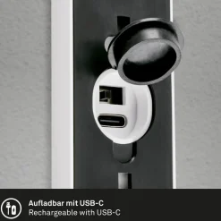 Utendørs LED-vegglampe 3788016, hvit, sensor, opp/ned