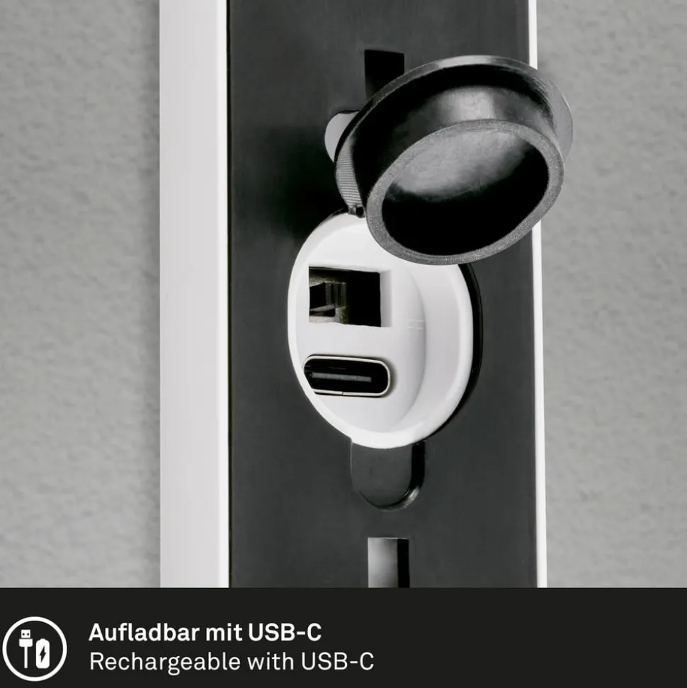 Utendørs LED-vegglampe 3788016, hvit, sensor, opp/ned