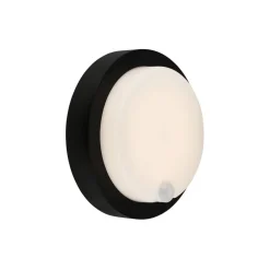 Utendørs LED-vegglampe 3765015, sensor, svart