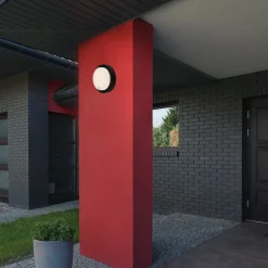 Utendørs LED-vegglampe 3765015, sensor, svart