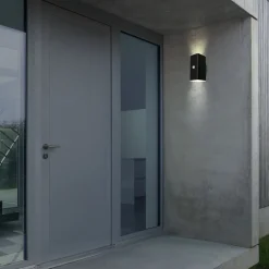 Utendørs LED-vegglampe 3788015, svart, sensor, opp/ned