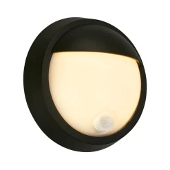 Utendørs LED-vegglampe 3785015 svart bevegelsessensor 17 cm