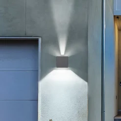 Utendørs LED-vegglampe 9032 up/down, antrasitt