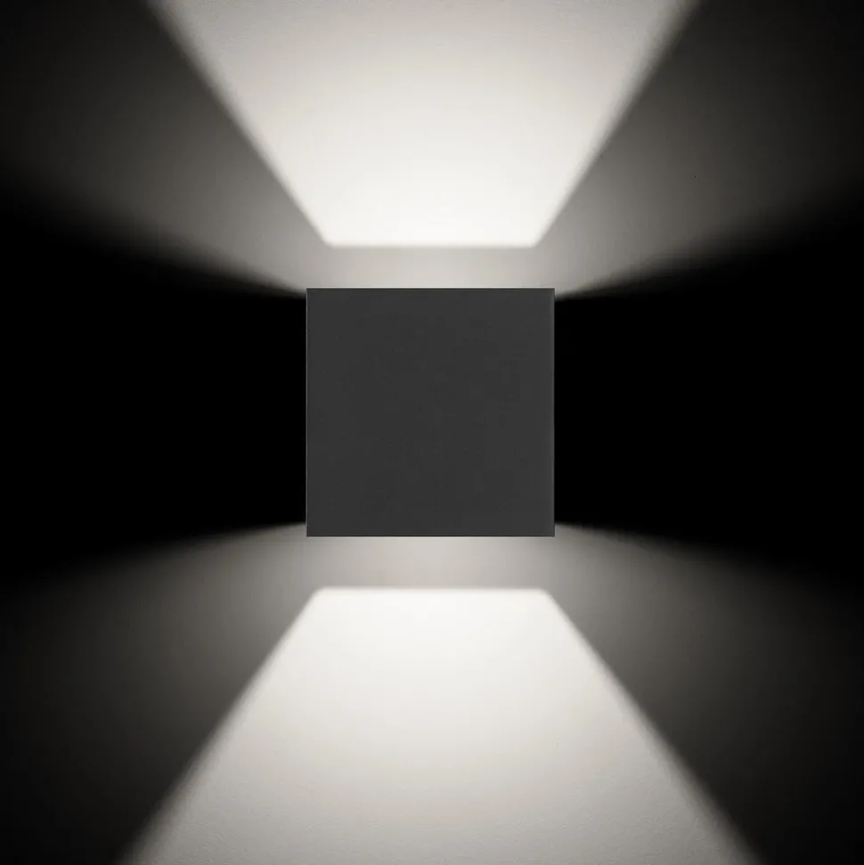 Utendørs LED-vegglampe 9032 up/down, antrasitt