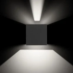 Utendørs LED-vegglampe 9032 up/down, antrasitt