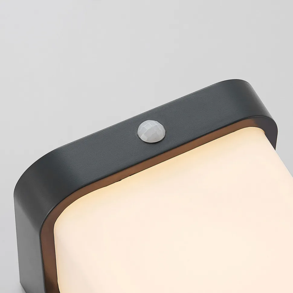 Utendørs LED-vegglampe Adenike med sensor