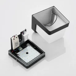 Utendørs LED-vegglampe Adenike med sensor