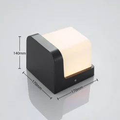 Utendørs LED-vegglampe Adenike uten sensor