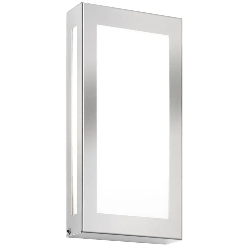 Utendørs LED-vegglampe Aqua Rain Mini, stål