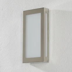 Utendørs LED-vegglampe Aqua Rain Mini, stål