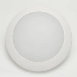 Utendørs LED-vegglampe Berta Ø27,5 cm hvit 11W CCT