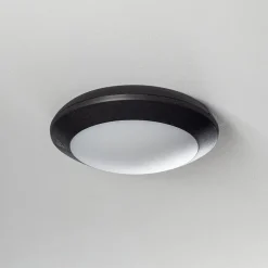 Utendørs LED-vegglampe Berta, svart, CCT