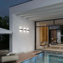 Utendørs LED-vegglampe CMD 9027, Up-Down