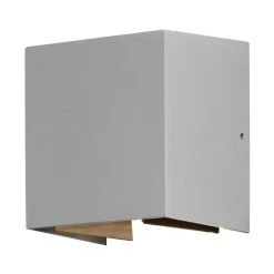 Utendørs LED-vegglampe Cremona 13 cm grå