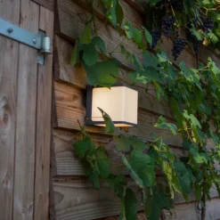 Utendørs LED-vegglampe Doblo terning 15 cm 3 000 K