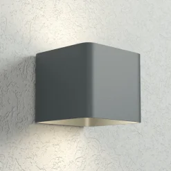 Utendørs LED-vegglampe Dodd, kantet, antrasitt