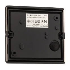 Utendørs LED-vegglampe Dodd, halvrund, stål