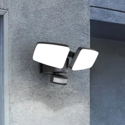 Utendørs LED-vegglampe Duplex, 2 lyskilder, hjørnemontering