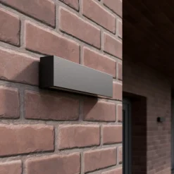 Utendørs LED-vegglampe Elvira, antrasitt, metall, varmhvit, IP65