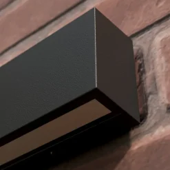 Utendørs LED-vegglampe Elvira, antrasitt, metall, varmhvit, IP65