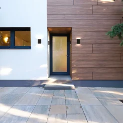 Utendørs LED-vegglampe Fold 15 x 21 cm, svart