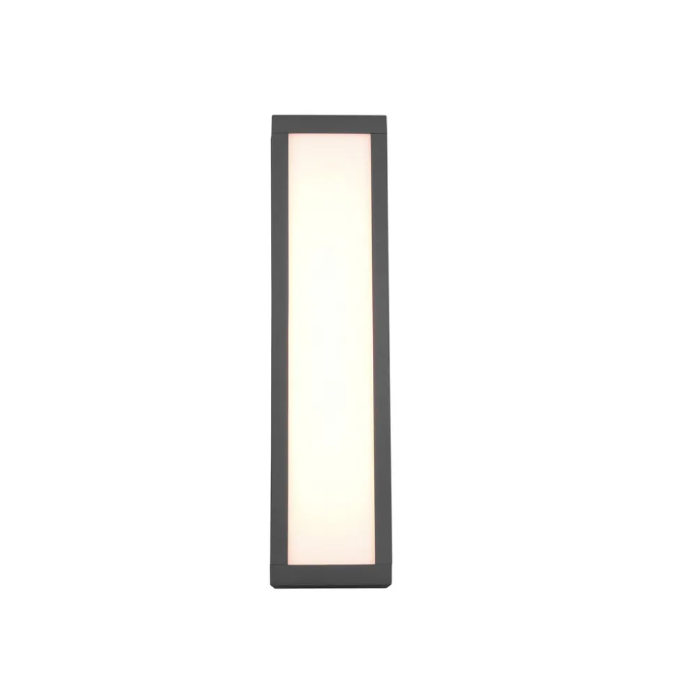 Utendørs LED-vegglampe Fuerte, antrasitt, aluminium, IP54